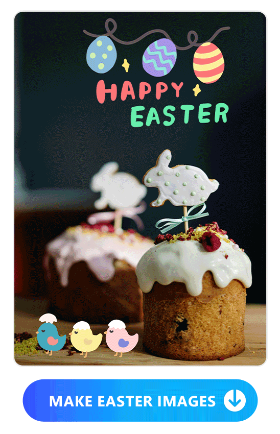 collage of easter images created with PhotoDIrector